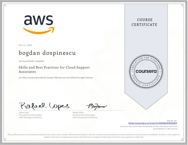 AWS — Skills and Best Practices for Cloud Support Associates